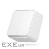 Вимикач Videx BINERA IP20 зовнішній 2кл білий (VF-BNS12-W)