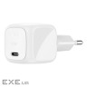 Зарядний пристрій Belkin USB-C PD30W PPS white (WCA008KQWH)