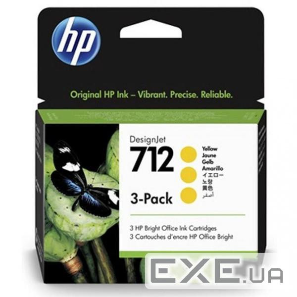 Картридж HP DJ No.712 DesignJet Т230/Т630 3-Pack 29-ml Yellow (3ED79A)