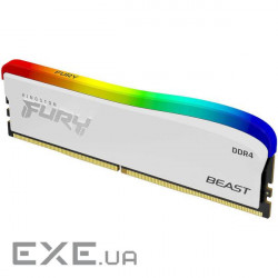 Модуль пам'яті KINGSTON FURY Beast RGB Special Edition White DDR4 3600MHz 16GB (KF436C18BWA/16)
