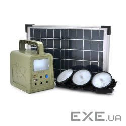 Портативний ліхтар BRAZZERS BRPF-CF42 / 18, Solar panel 18W, LiFePO4 (BRPF-CF80 / 18LiFePO4 - 42Wh)