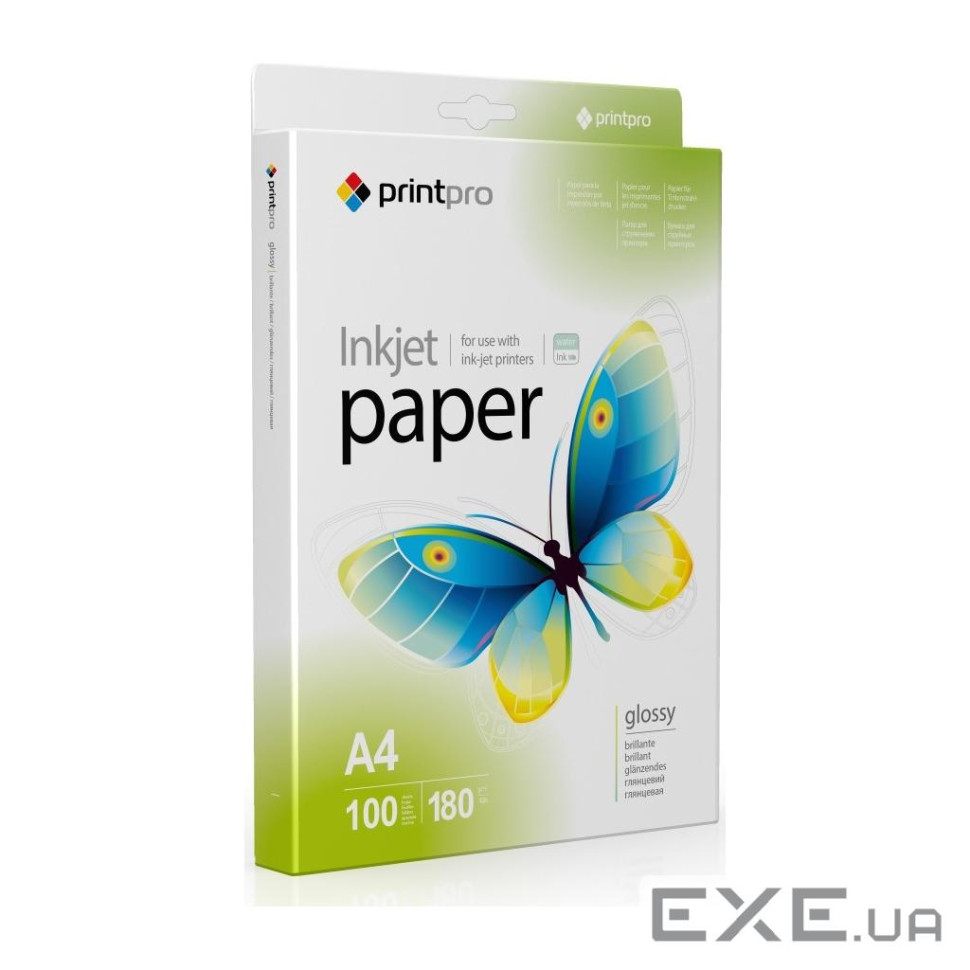 Фотопапір ColorWay A4 180г Glossy 100ст (PGE180100A4_OEM)