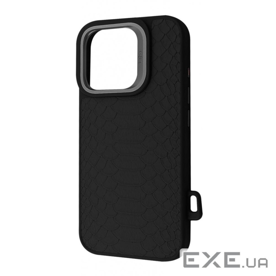 Чохол Kajsa Snake Pattern with Magnetic Ring iPhone 16 Pro Max black (59669 black)