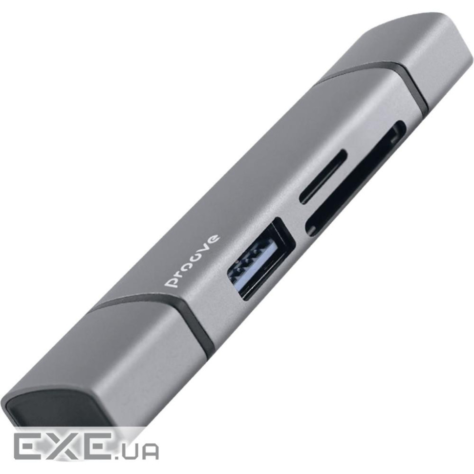 Картридер Proove Arc Link 3 in 1 (USB3.0 + SD Card + Micro SD Card) silver (HBAL00210014)