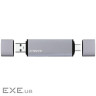 Картридер Proove Arc Link 3 in 1 (USB3.0 + SD Card + Micro SD Card) silver (HBAL00210014)