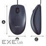Миша Logitech B-100 Optical Mouse black (910-003357)