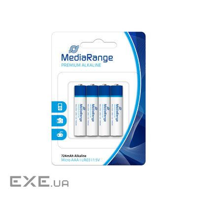 Батарейка MediaRange Alkaline Micro AAA|LR03|1.5V, уп 4 (MRBAT101)