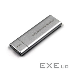 Карман зовнішний NVME Type-C, Silver (YT-NVME) NVME Type-C, Silver (YT-NVME)