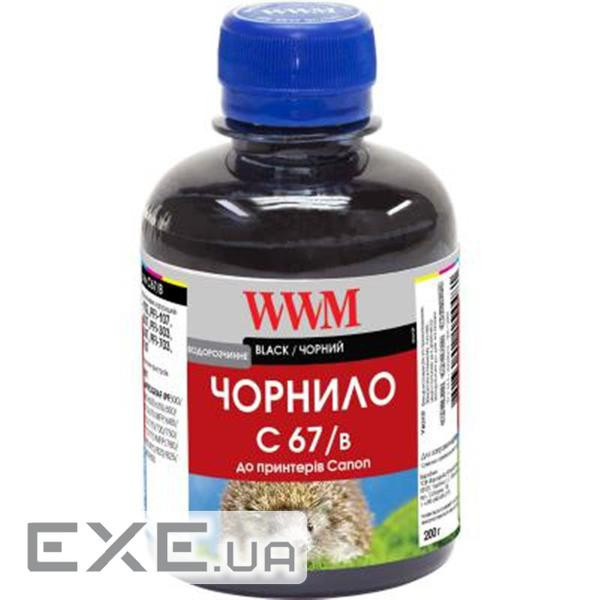 Чорнило WWM Canon IPF-107 200г Black IPF-107Bk (C67/B)