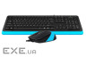 Комплект клавіатура + миша A4TECH Fstyler F1010 Blue (F1010 (Blue))