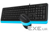 Комплект клавіатура + миша A4TECH Fstyler F1010 Blue (F1010 (Blue))