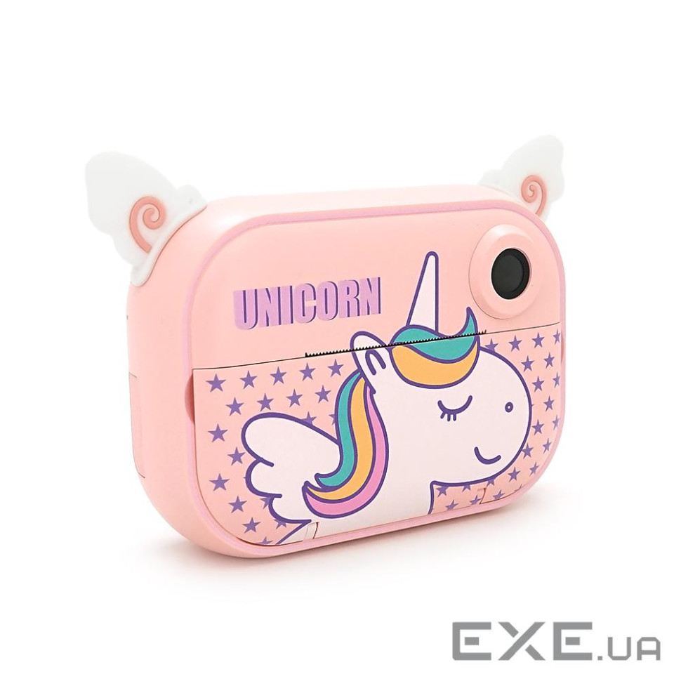 Дитячий фотоапарат YT008 з функцією миттєвого друку, підтримка microSD card, Рожевий Єд (YT008PinPE)