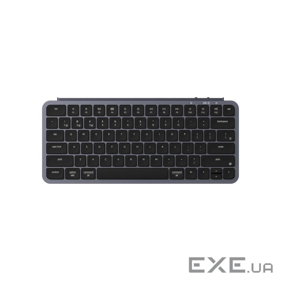 Клавіатура мембрана Keychron B1 Pro, USB/WL/BT, space gray (B1P-K1-UA)