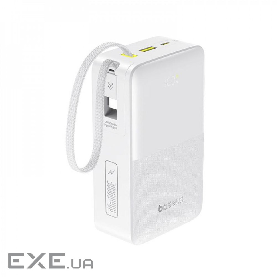 Портативная Батарея Baseus EnerFill Bipow 2 Pro 22.5W 30000mAh white (E0028101)
