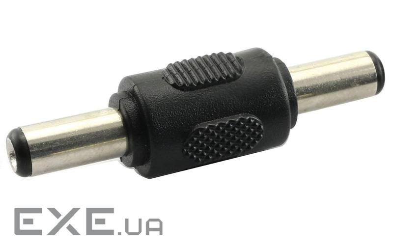 Перехідник живлення Jack DC M/M,5.5x2.1mm адаптер,чорний (62.09.8416-1) (62.09.8416-1)