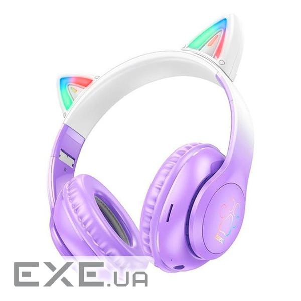 Бездротові навушники Bluetooth HOCO W42, White / Purple, Box (W42 / WPe) Bluetooth HOCO W42, White / Purple, Box (W42 /