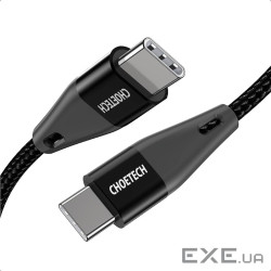 Кабель Choetech XCC-1008,USB 2.0, Power Delivery (PD), до 100 Ватт C-тато/C-тато, 1.8 м.
