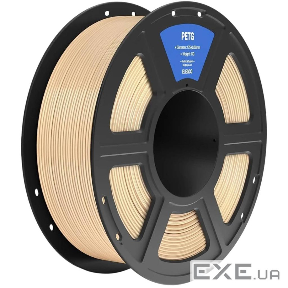 Пластик для 3D-принтера ELEGOO PETG 1кг, 1.75мм, beige (50.203.0395)