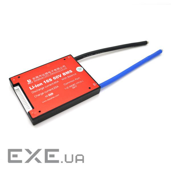 BMS плата DaLy Li-ion 60V 16S 20 / 40A (DL16S-40A 60V)