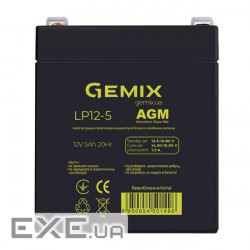 Батарея до ДБЖ Gemix 12В 5Ач (LP12-5) (LP125.0)