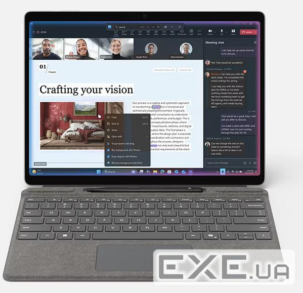 MS Surface Pro11 Copilot+ PC Platin [DE/AT] Ultra7/OLED/512GB/16GB Win11 Pro mit Intel C (EP2-20248