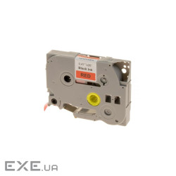 Стрічка для принтера етикеток UKRMARK RL-B-T431P-BK/RE, аналог TZE431. 12 мм х 8 м (CBTZ431)