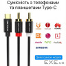 Перехідник Audio Type-C M -> 2RCA F 1,5м чорний Vention (BGDBG)