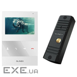 Комплект відеодомофона Slinex ML-16HD(Black)+SQ-04M(White)