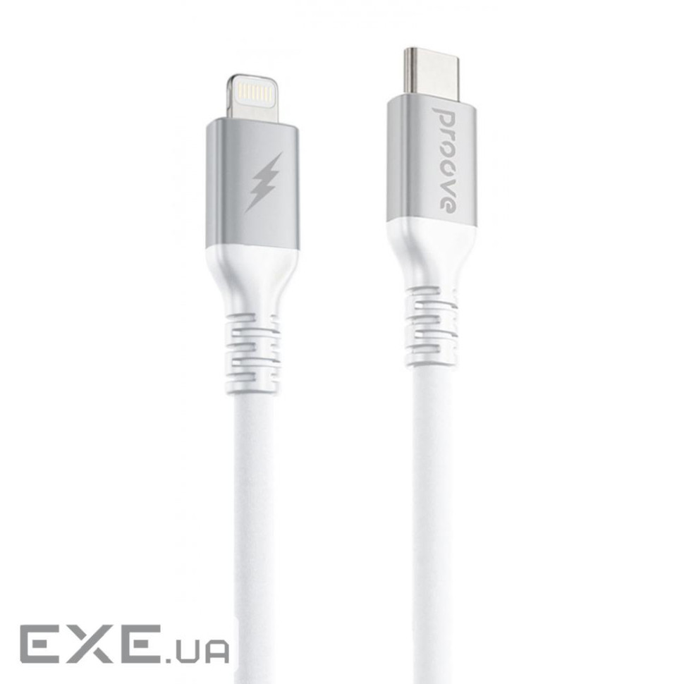 Кабель Proove ReGen Silicone Type-C to Lightning 27w (1m) white (CCRS60002102)