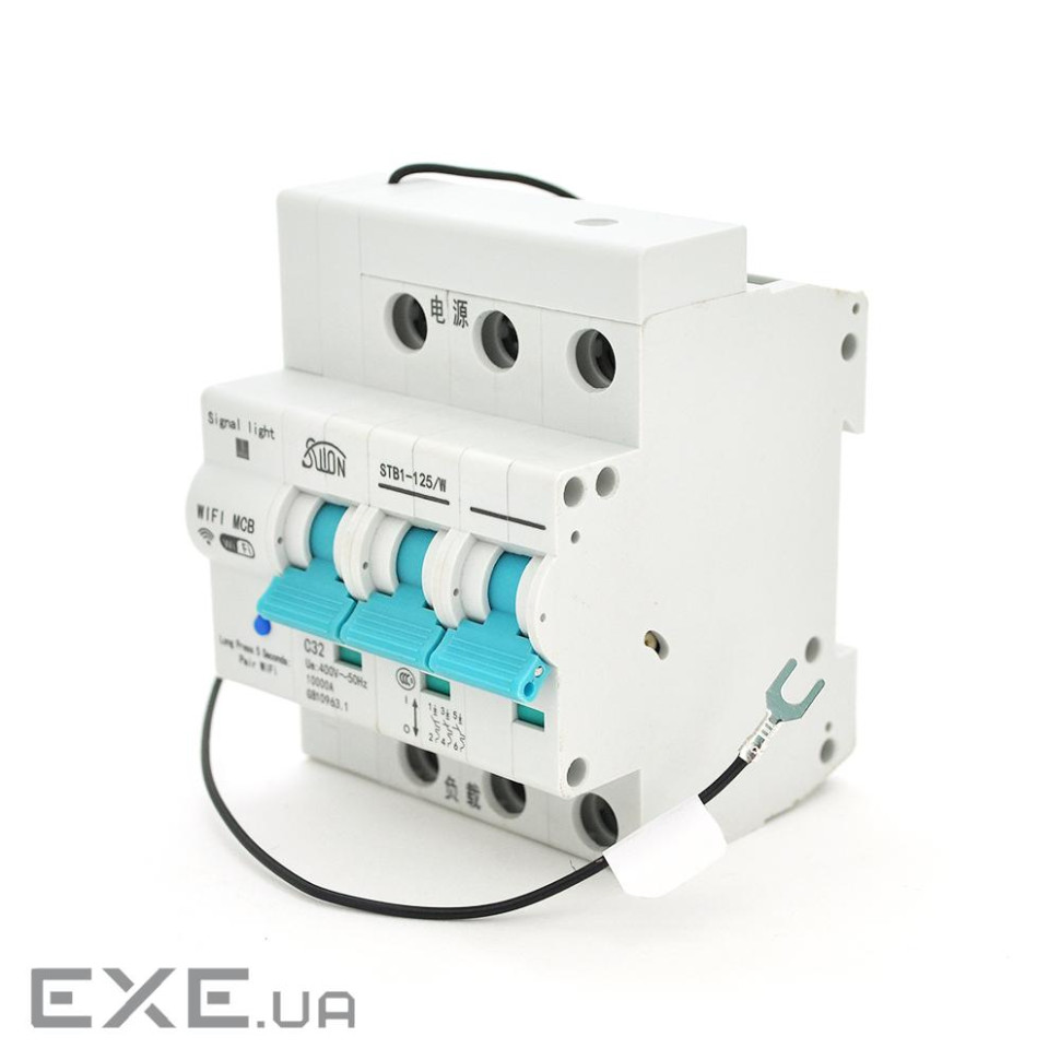 Автоматичний вимикач 3P / 220V / 32A с вітдаленним управлінням через WiFi (3P / 220V / 32AWiFi)
