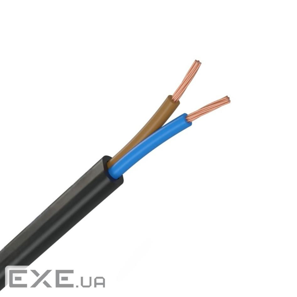 Кабель ШВВП мідний багатожильний 2х0.75 чорний (ШВВП 2х0.75BK) 0.75BK)