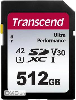 Карта пам'яті Transcend 512GB SD class 10 UHS-I U3 4K (TS512GSDC340S)