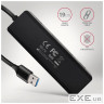 Концентратор AXAGON USB 3.1 to 4xUSB 3.0 black (HUE-C1A)