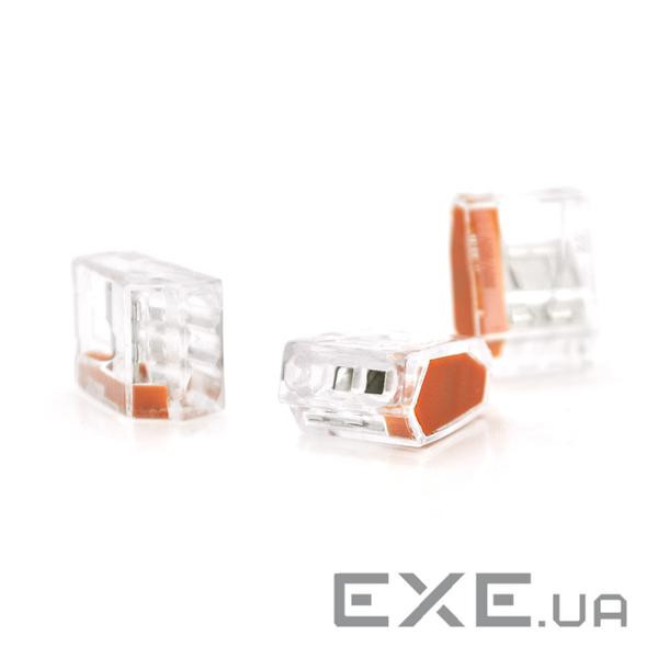 Клема сполучна 3-провідна WAGO К773-253 для розподільних коробок, 3-pin, прозора