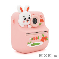 Дитячий фотоапарат S11 з функцією миттєвого термодруку Рожевий Кролик, 2 камери, екран (YT-S11-Pink)
