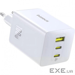 СЗУ Baseus EnerFill FE22 100W (2*Type-C+USB) white (E0123801)