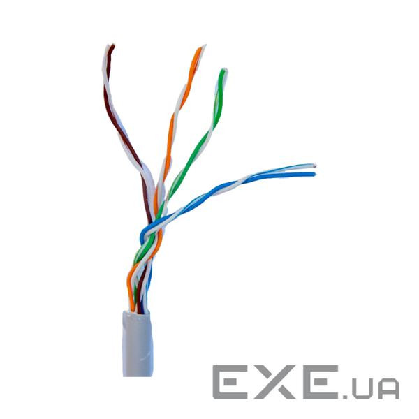 Кабель мережевий кручена пара Gear САТ.5E UTP-CCA-25-4Px2x0.51, 305м (24127)