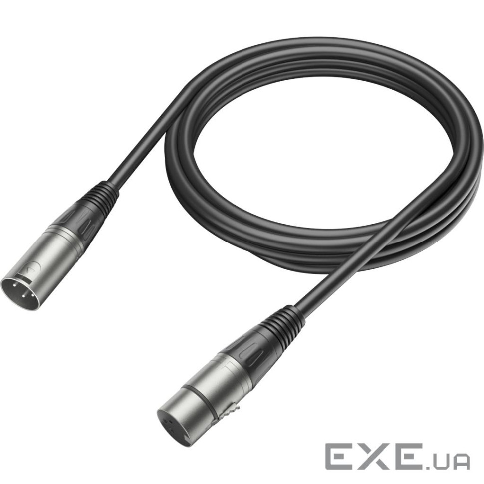 Мікрофонний кабель Fifine XLR Male to Female Black 1.8 м (L9C)