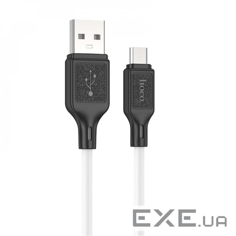 Кабель HOCO X90 Cool Silicone USB-A to Micro-USB 1м White (6931474788436)