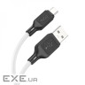 Кабель HOCO X90 Cool Silicone USB-A to Micro-USB 1м White (6931474788436)