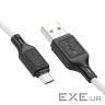Кабель HOCO X90 Cool Silicone USB-A to Micro-USB 1м White (6931474788436)