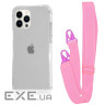 Чохол WAVE Clear Case with Strap iPhone 13 Pro pink (57010 pink)