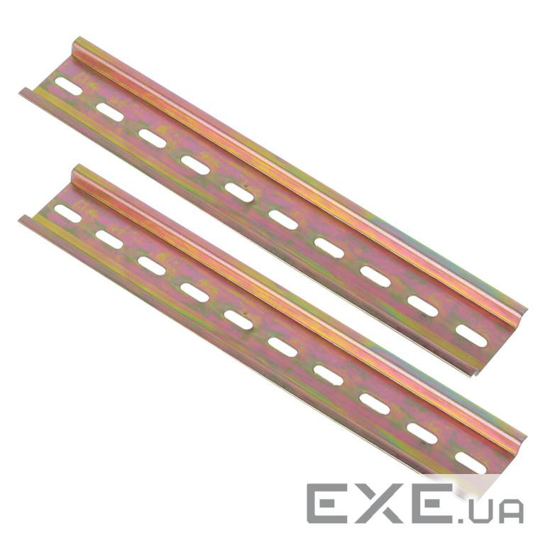 DIN-рейка C45, U-подібна перфорована, товщина 1,0 мм, довжина 10 см, 0,031кг (YT-DIN-C45-10-100) (YT-DIN-C45-10-100)