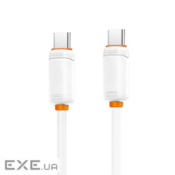 Дата кабель USB-C to USB-C 1.0m 60w white XO (NB-Q302B-CC.white)
