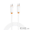 Дата кабель USB-C to USB-C 1.0m 60w white XO (NB-Q302B-CC.white)