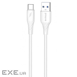 Кабель Proove GridLine USB to Type-C 3A (1m) white (CCGL15001202)