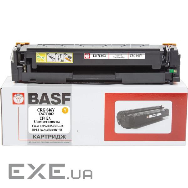 Картридж BASF Canon 046, LBP-650, HP LJ Pro M452dn аналог 1247C002/046Y/CF (BASF-KT-CRG046Y-U)