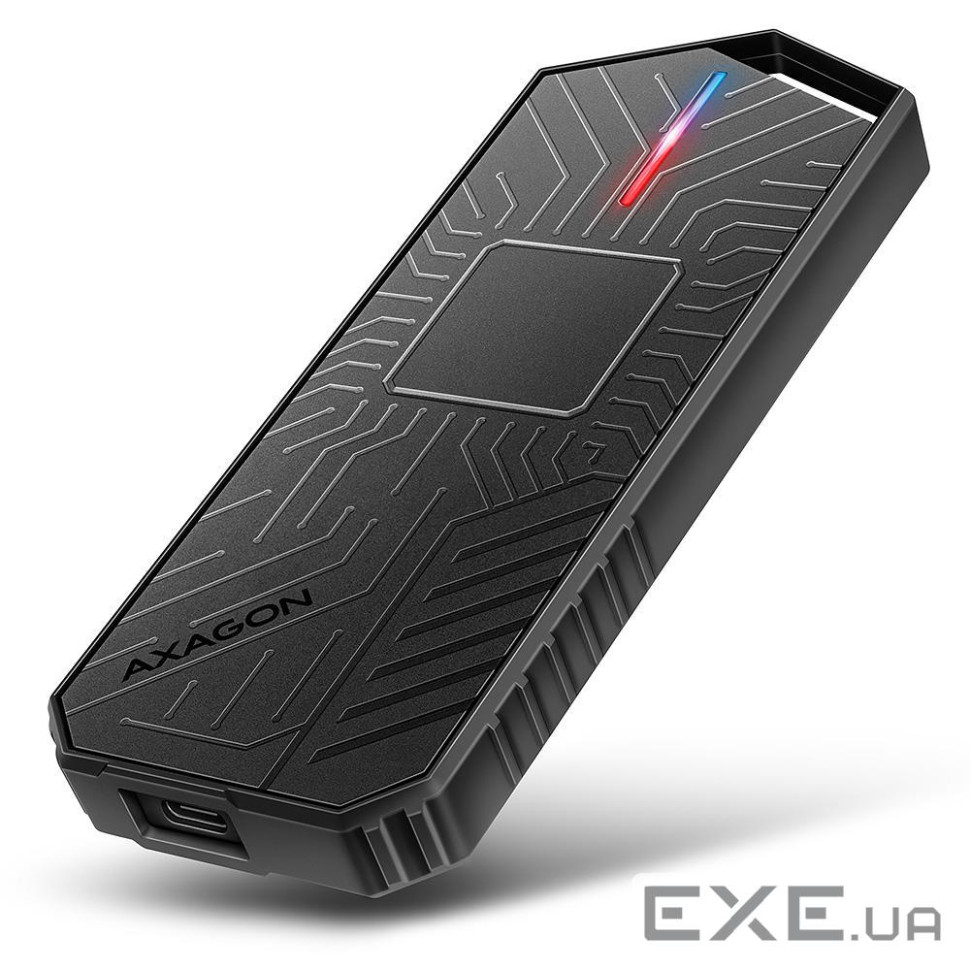 Зовнішній карман для накопичувачів AXAGON EEM2-GAM USB-C 10Gbps - M.2 NVMe & SATA SSD GAME M.2 box