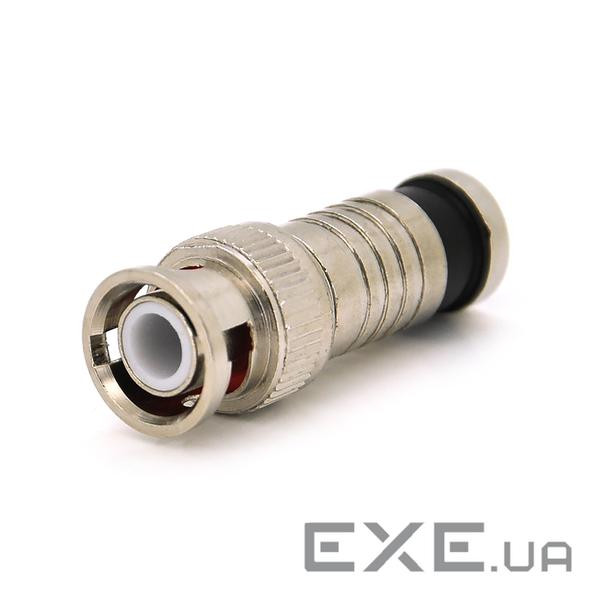 Роз&apos,єм BNC-M компресійний під коаксіаль (BNC-M - RG-59+ жовтий наконечник Q100) Q100)