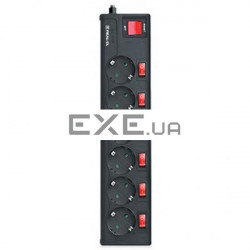 Мережевий фільтр-подовжувач REAL-EL RS-6 EXTRA 1,8m (EL122300001)